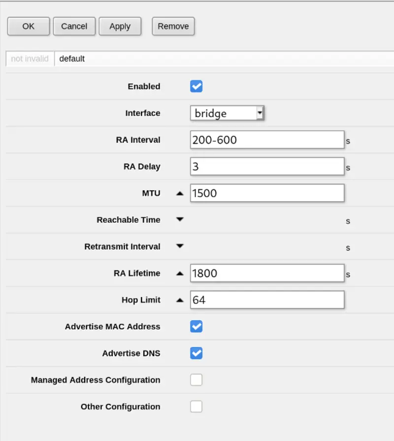 Set up neighbour discovery